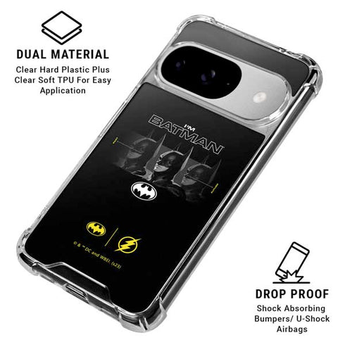 DC Comics The Flash Movie: I am Batman Past to Future Google Pixel 10 Clear Case